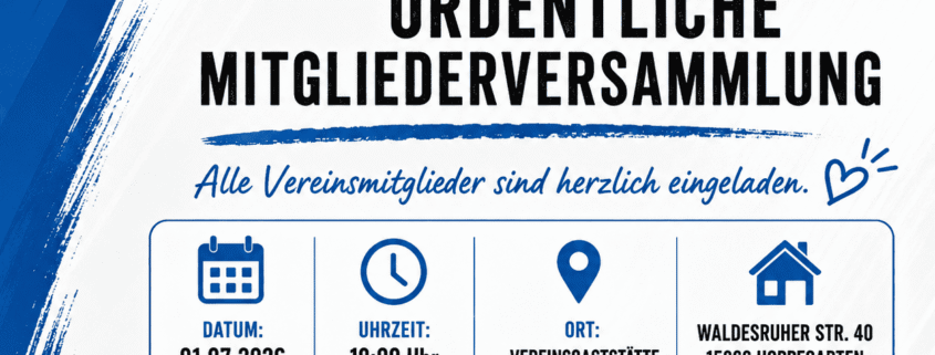 Einladung Mitgliederversammlung 2026
